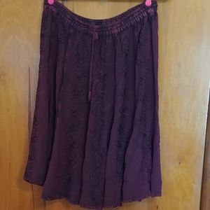 Asha Marie burgundy skirt